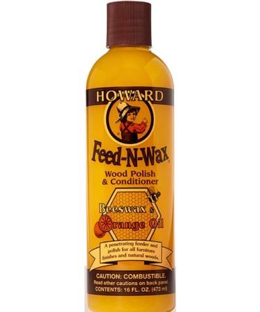 Buy Howard Products Feed-N-Wax Wood Polish & Conditioner - Orange (16 oz) | Best International Shipping - Buy Online on GoSupps.com