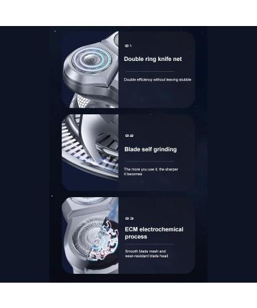 Buy IPX7 Waterproof Electric Razor for Men - 360 Floating Three Blade Shaver | Wet & Dry Shaving | Perfect Gifts for Him - Buy Online on GoSupps.com