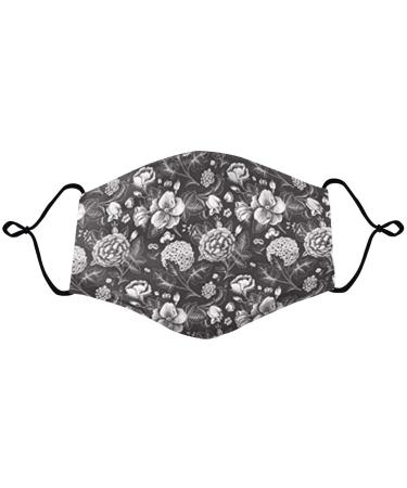 Riou Halloween mouth and nose protection women with pumpkin motif fabric washable reusable breathable dustproof neckerchief multifunction cloth