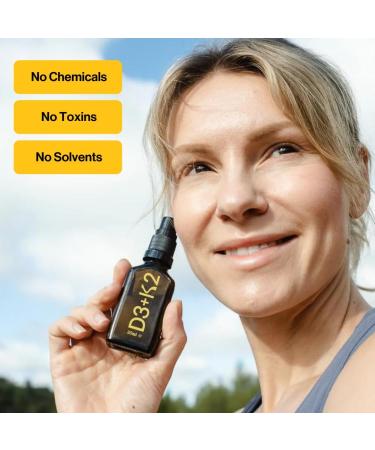 Kurk Vitamin D3 3000 IU and Vitamin K2 150 UG (MK7) - High Strength Vitamin D3 K2 Oral Spray - Vegan Fast Absorption Vitamin D Supplement - Peppermint 1 Fl Oz (30ml) - Buy Online on GoSupps.com