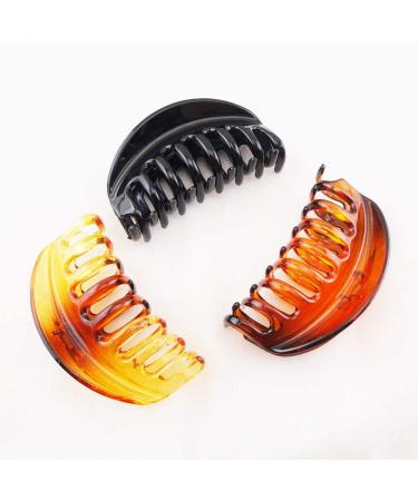 Luckycivia 6 PACK Large Plastic Hair Claw Clips (4 inch) - Strong Hold & Non-Slip Barrettes for Women, Lady, Girls - Fashion Hair Accessories - Buy Online on GoSupps.com