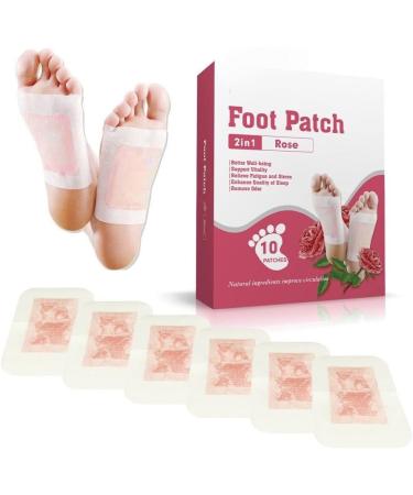 ComFlex Premium Deep Cleansing Foot Pads - Stress Relief Patches (10 Pack) | Rose Scented - Buy Online on GoSupps.com
