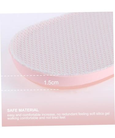Heightening Insoles - Invisible Gel Shoe Inserts for Men & Women | Orthotic Heel Lifts Cushion Pad - Pink 11x5.5CM - Buy Online on GoSupps.com