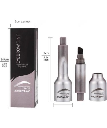 Brow-Fection Angled Brush & Dip Liquid Eyebrow Gel Liquid Eyebrow Brush Eyebrow Pencil That Looks Like Hair Waterproof and Smudge-proof Creates Natural Looking Brows Effortlessly (ESPRESSO) - Buy Online on GoSupps.com