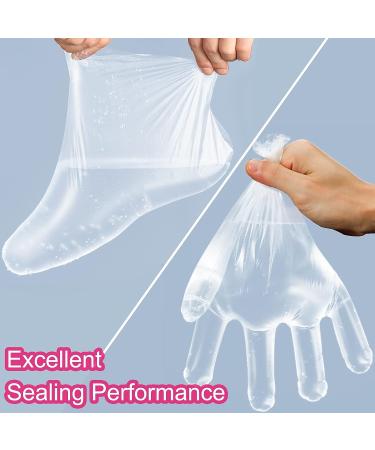 200pcs Paraffin Wax Liners for Feet and Hands - Larger Thicker Plastic Bags for Paraffin Bath Mitts & Gloves - Buy Online on GoSupps.com