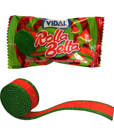 Watermelon Flavour Fizzy Belts (8 Supplied)