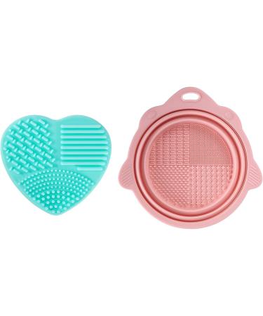 Girl Foldable Makeup Brush Powder Puff Cleansing Pad - Buy Online on GoSupps.com