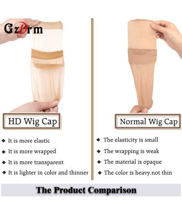 12 Packs 24 Pieces HD Wig Caps - Ultra Thin Nylon Stretch Mesh Stocking Cap for Wigs - Buy Online on GoSupps.com
