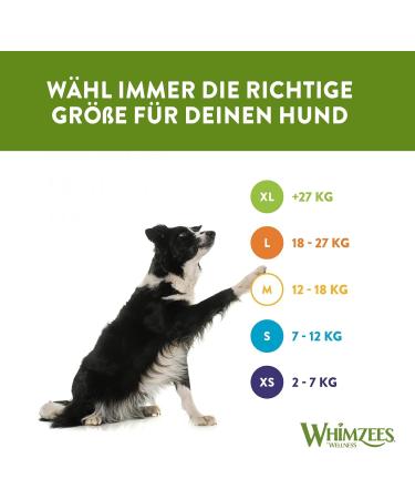Whimzees by Wellness Stix - Natural Grain-Free Dental Care Snacks for Large Dogs | Monthly Pack of 30 Couch Sticks | Size L - 1 kg (1 Pack) - International Shipping Available - Buy Online on GoSupps.com