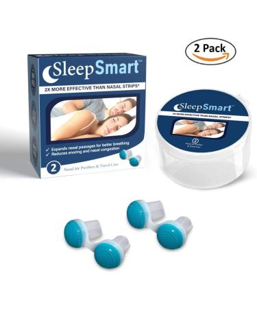 SleepSmart 2 Pack Snore Nasal Air Purifiers - Blue - Buy Online on GoSupps.com