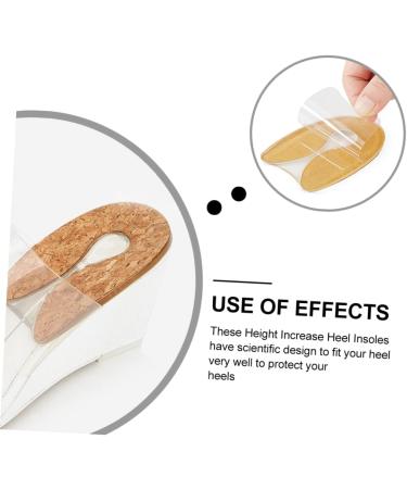 Buy Healvian 6 Pairs Transparent Heel Pads - Silicone Heel Cup Inserts for High Heels & Comfort | Best Heel Cushion & Lift Solutions - Buy Online on GoSupps.com