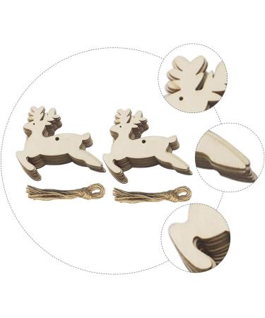 ABOOFAN 50pcs Christmas Tree Pendant Household Wooden Circle Child As Shown 8X8CM - Buy Online on GoSupps.com