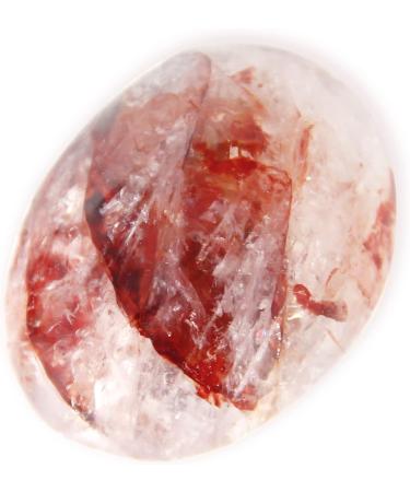 Hematoid Quartz Hand Flatterer - Natural Smooth Worry Stone | 1 Piece Crystal Gem for Healing & Meditation - Buy Online on GoSupps.com