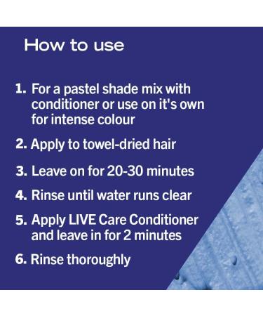 Schwarzkopf LIVE Ultra Brights Electric Blue Hair Dye - Semi-Permanent Lasts Up to 15 Washes - Buy Online on GoSupps.com