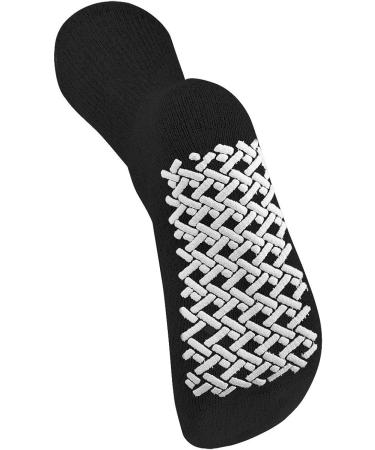 Falari Anti-Slip Grip Diabetic Socks 12-Pack Black - Size 10-13 - Buy Online on GoSupps.com