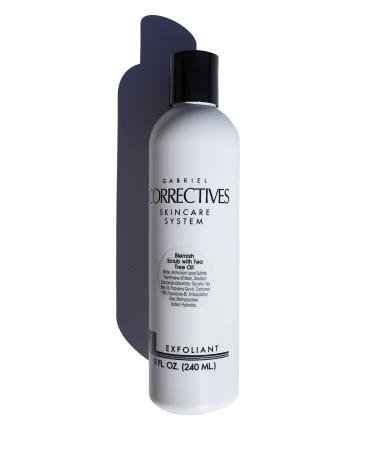 Gabriel Correctives Blemish Scrub with Tea Tree oil 8 oz./ Exfoliant/Acne Prone Skin/All Natural Organic Tea Tree/Eco-Friendly Eco-Responsible