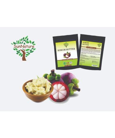 SunNature Kokum Butter - Light Firm Butter for Soap, Lotion Bars, Lip Balm & Body Butter - 4 Oz Scent-Free - Buy Online on GoSupps.com