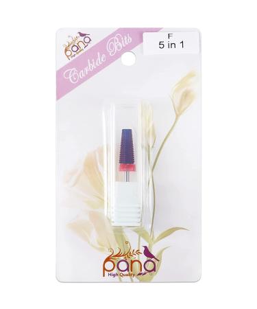 PANA Nail Carbide 5 in 1 Bit - Two Way Rotate for Left and Right Handed - Fast Acrylic/Gel Removal - 3/32 Shank - Manicure Drill Machine (Fine - F Purple) - Buy Online on GoSupps.com