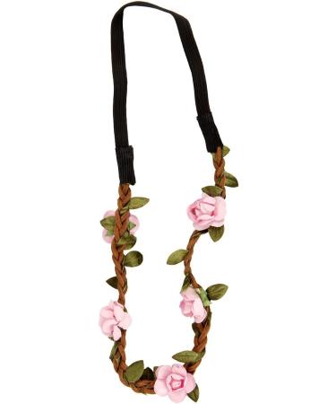 Buy Butterms Women Girls Rose Flower Ring Band - Pink Wedding Hair Crown & Boho Festival Headband - Buy Online on GoSupps.com