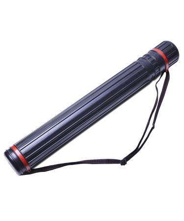 Ecjiuyi Poster Tube Expandable Blueprint Carrying Transport Tubes Black Waterproof 17.5x 2.5Dia Telescoping Art Painting Traveling Tube Document Storage Holder Case Tube with Strap Large