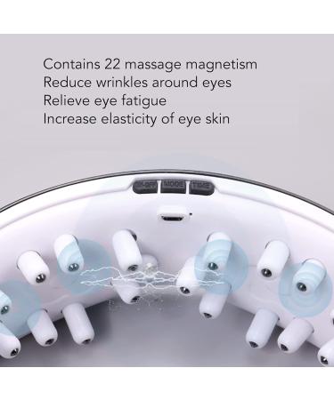 Magnetism Eye Massage Device for Women | Rechargeable USB Eye Massager with 9 Vibration Modes | Relieve Eye Fatigue & Dark Circles - Buy Online on GoSupps.com