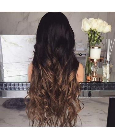 Buy Women's Long Curly Wigs - Ombre Heat Resistant Synthetic Hairpieces - Buy Online on GoSupps.com