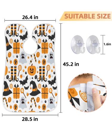 Cartoon Halloween Beard Bib Apron for Men | Non-Stick Waterproof Grooming Cape | Perfect Gift for Shaving & Trimming - Buy Online on GoSupps.com