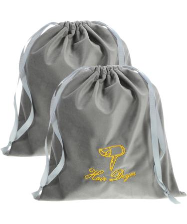 Healeved 4 Pcs Drawstring Storage Bags Blow Dryer Drawstring Bag Fabric Hair Dryer Travel Bag 30.00X25.00X0.50CMx2pcs Greyx2pcs - Buy Online on GoSupps.com