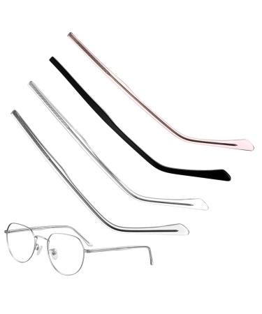 Subsofan 4 pairs of glasses frame transparent black rose gold gray universal glasses bracket of universal glasses replacement bars Brille parts Tr90 men and women simple bowl