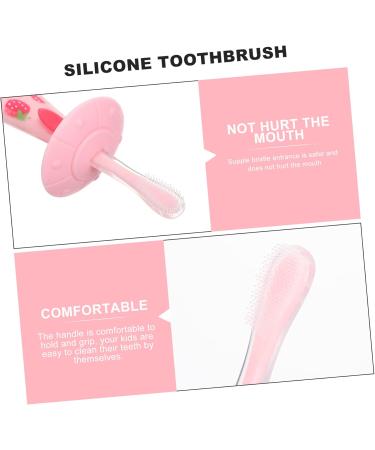 Gatuida Toddler Toothbrush Accessories - Baby Suit & Cleaning Brush - Pink 1 Pack - Ideal for Children & Travel - Buy Online on GoSupps.com