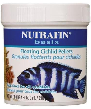 Nutrafin A7174 Basix Floating Cichlid Pellets 210g (7.4-Ounce)