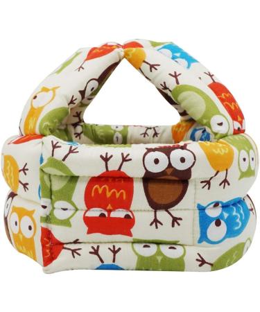 Baby Safety Helmet | Adjustable Infant Head Protective Hat for 6 Months - 6 Years | Learn to Crawl, Walk, Run & Play | Soft Comfortable Cap (Beige Woodpecker) - Buy Online on GoSupps.com