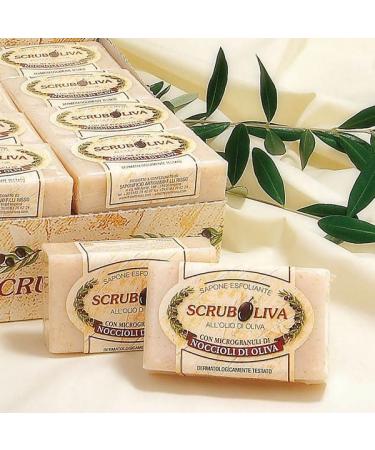  FRATELLI RISSO Exfoliating Soap Olive Scrub Olive Oil Soap Natural Soap 3 Pieces - 150g - Buy Online on GoSupps.com