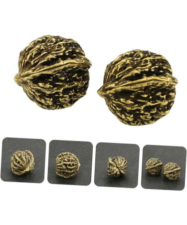 Partykindom Copper Walnut Body Massage Device - 2 Pairs Decorative Foot Ornaments & Accessories | 3.5cm x 2pcs Golden - Buy Online on GoSupps.com