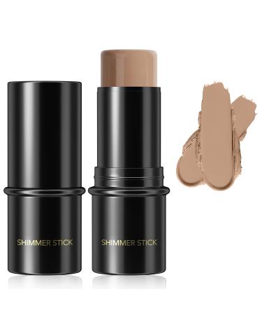 Highlighter Makeup Contour Stick Highlighter Contour Bronzer Wand Face Brightens Contour Stick for Long-Lasting & Waterproof. Face Make-up & Body Contour Highlight Makeup Daily Wear (9#Bronzer) 9#Bronzer 29.00 g (Pack of 1)
