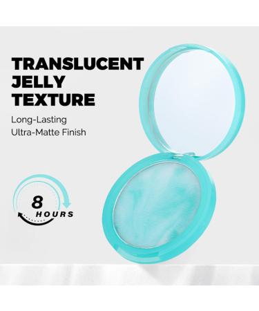 Jelly Pressed Fixing Powder Translucent Texture Oil Control Pressed Face Powder Long Lasting Moisturizing Matte Powder Smoothes Pores and Fine Lines for All Types - Buy Online on GoSupps.com