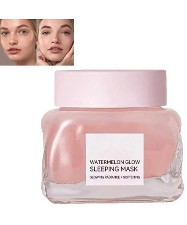 KOAHDE Overnight Face Mask for Smooth Skin Anti-Aging Overnight Face Mask with AHA Anti-Aging Hydrating Facial Mask Watermelon Overnight Face Masks Skincare Watermelon Sleeping Mask Glow Anti Redness