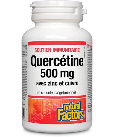 Buy Natural Factors Quercetin 500 mg - 60 Vegetarian Capsules for Immune Support - Buy Online on GoSupps.com