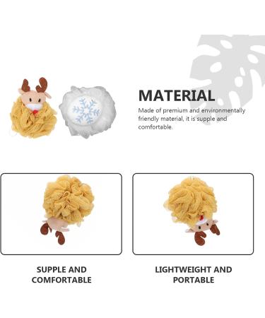 Buy FOMIYES 2pcs Exfoliating Bath Ball & Shower Sponge - Soft Mesh Loofah for Kids Snowflake Design Perfect for Back Scrubbing - International Shipping Available - Buy Online on GoSupps.com