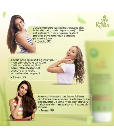 Grand format 250 ml GOMMAGE CUIR CHEVELU BIO de Ritalia SANS SULFATES ni PARAB NES- Exfoliant cuir chevelu sec ou gras SCALP SCRUB d toxifiant purifiant et r quilibrant capillaire - Buy Online on GoSupps.com