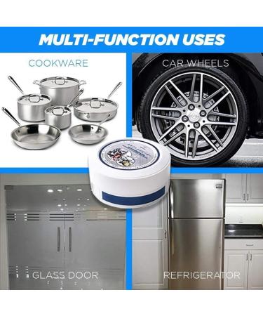 MarryLee Multi-Purpose Stainless Steel Household Kitchen Rust Ceramic Tile Cleaning Paste Decontamination Paste 350g (White) - Buy Online on GoSupps.com