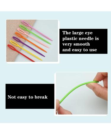 50PCS Large Eye Plastic Yarn Needles for Kids - 3.54inch Plastic Needles for Yarn and Craft - DIY Sewing and Handmade Crafts - Buy Online on GoSupps.com