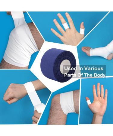 Athletic Sports Medical Tape 1.5in X 30ft - Strong No-Residue Tape for Athletes & Trainers - Perfect for First Aid & Injury Wrap (Navy Blue) - Buy Online on GoSupps.com