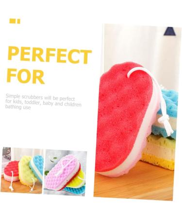 FRCOLOR 8 Pcs Bath Sponge Set - Exfoliating Loofah Ball for Adults & Kids | Ideal Household Spa Scrubber & Filter Cotton Pads - Buy Online on GoSupps.com