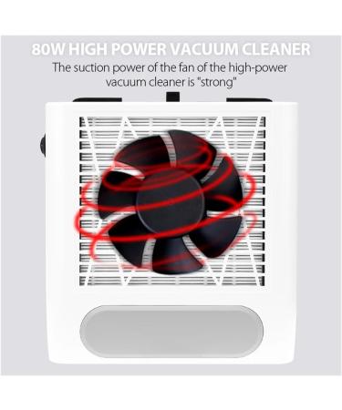 QZCX Nail Dust Extractor 120W Nal Dust Extractor for Nals Extractor Fan for Manicure With Filter Low Noise Aspirator Nal Table Dust Extractor White 1 White - Buy Online on GoSupps.com