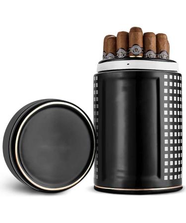 Cigar Humidor Jar Ceramic Cigar Storage Jar Canister with Lid Modern Design Portable Cigar Case for 20 Cigars - Buy Online on GoSupps.com