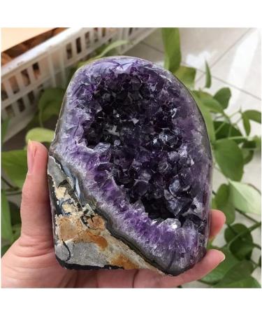Natural Crystal Rough Natural Amethyst Geode Quartz Cluster Crystal Specimen (Size : 500-600g) - Buy Online on GoSupps.com