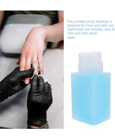 Beavorty pink nail polish nail oil alcohol nail polish remover dispenser push down pump bottle dispenser pump dispenser nail polish remover pump makeup remover container plastic travel Blue - Buy Online on GoSupps.com