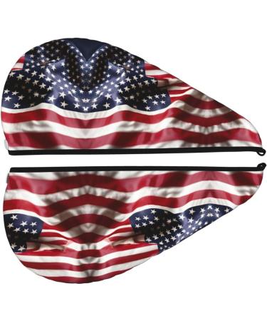 Firefighter American Flag Coral Velvet Hair Cap | Quick-Dry Towel Wrap for Men & Women | Perfect for Travel & Home - Buy Online on GoSupps.com