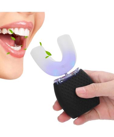 Electric Toothbrush Adults Portable Ultrasonic U-Shaped Toothbrushes for Teeth Whitening 360 Whole Mouth Cleansing Hands free Gums Care Sonic Toothbrushes Rechargeable IPX7 Waterproof - Buy Online on GoSupps.com